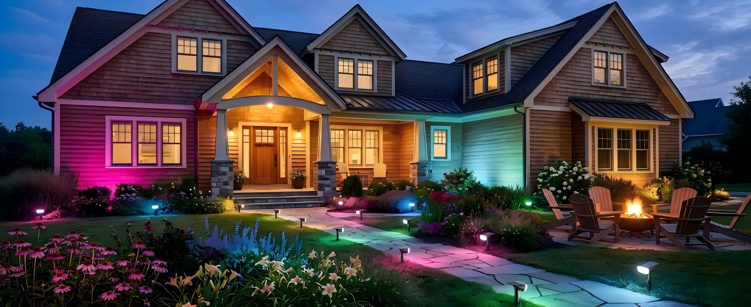 solar lights outdoor rgb