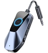 Bluetooth 5.3 Transmitter Receiver, Airplane Bluetooth Adapter for Headphones, TSNAM 3.5mm Wirele...