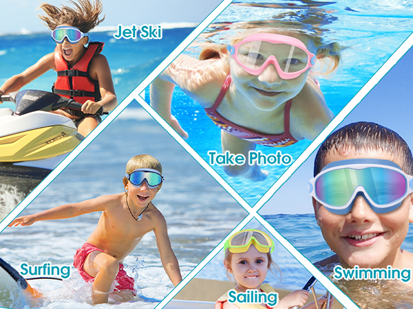 kids goggles for swimming 8-12