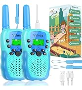 Vvinca Toys for Ages 5-7 Boys Girls, Rechargeable Walkie Talkies for Kids Long Range 22 CH 2 Way ...