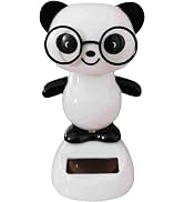 Zhuluck Black and White Solar Dancing Panda Bear Tiger - Shaking Doll, Car Dashboard Doll Ornamen...