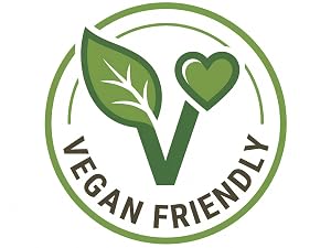Series of green circular eco-friendly logos featuring leaf designs and text 'VEN FRIENDLY' arranged in a sequence.