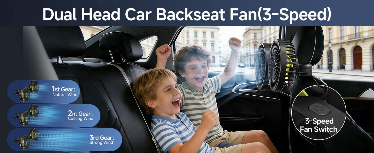 headrest fan for backseat