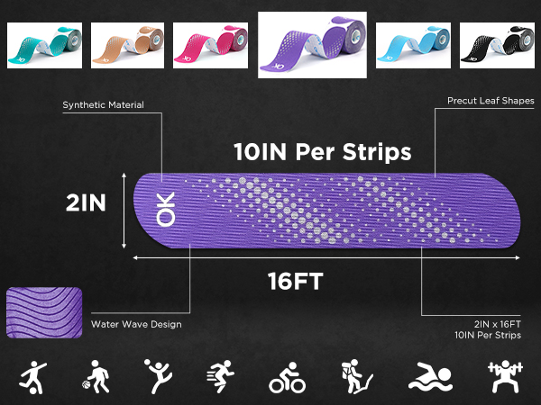 precut kinesio tape