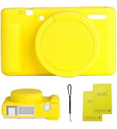 Camera Case for Sony ZV-1,ZV1 Camera Soft Case Cover Rubber Camera Sleeve with Removable Lens Cov...