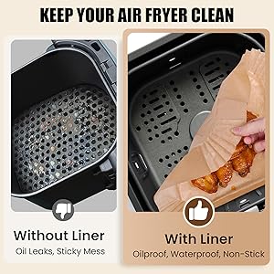 round air fryer liners