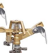 Impact Sprinkler Head on Metal Step Spike