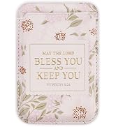 Christian Art Gifts Women's Faux Leather Magnetic Phone Wallet: MagSafe Compatible 3.8" x 2.5" St...