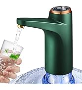 BIMVER Water Dispenser for 5 Gallon Bottle, 600ml Quantitative Water Pump,2 Colors Power Light,Po...