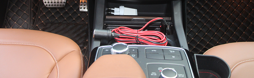 12FT Heavy Duty Car Cigarette Lighter Extension Cord - Replacement Male Plug to Female Socket