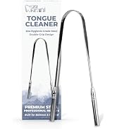 Dr. White’s Precision Tongue Care Collection – Single Grip Tongue Cleaner, 420 Surgical-Grade St...