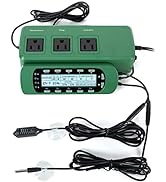 REPTI ZOO Reptile Digital Thermometer Hygrometer Controller for Reptile Tank Water Terrarium Wate...