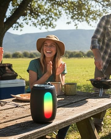 Bluetooth speaker for outdoor campaing, so happy