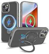 TaeliorTech 2024 Upgraded 360° Rotatable Magnetic Ring Stand for iPhone 14/13 Case 6.1'',Military...