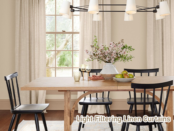 lihjt filering linen curtains