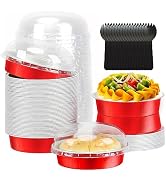 LNYZQUS 8oz Small Pie Pans Disposable Muffin Tins 50 Pack, Aluminum Pot Pie Baking Dishes With Li...