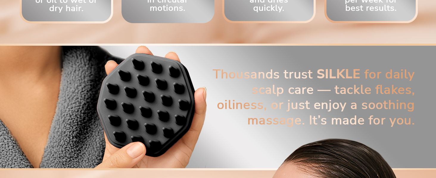 head scrubber women men kids safe for sensitive scalp self care gift idea hair massager scalp brush