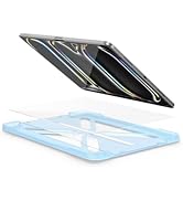FLOLAB ONETIME NanoArmour Screen Protector for iPad Pro 13 Inch M4 2024 Tempered Glass, TruColor,...