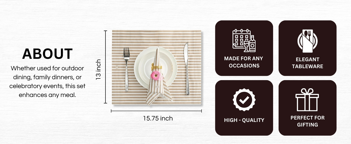 Khen 50-Count Luxury Disposable Napkins