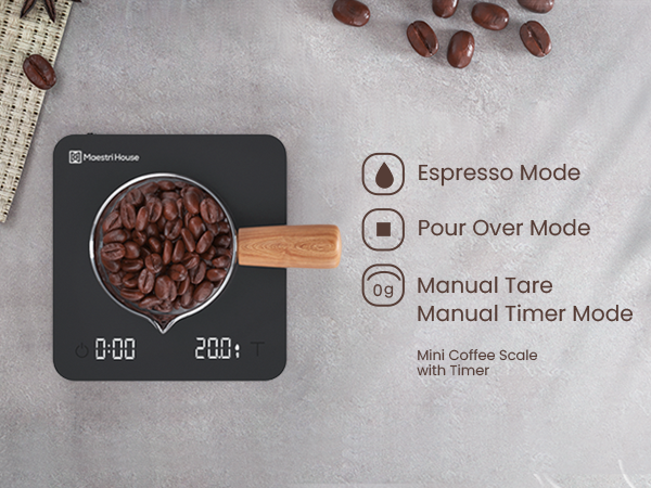 coffee sacle with timer