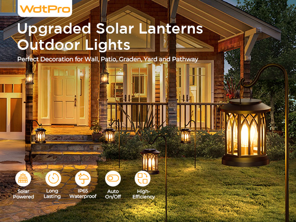 hanging solar lanterns outdoor