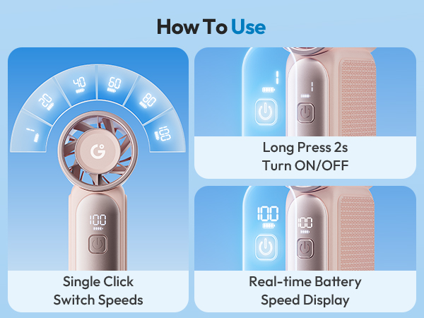 mini handheld portable fan