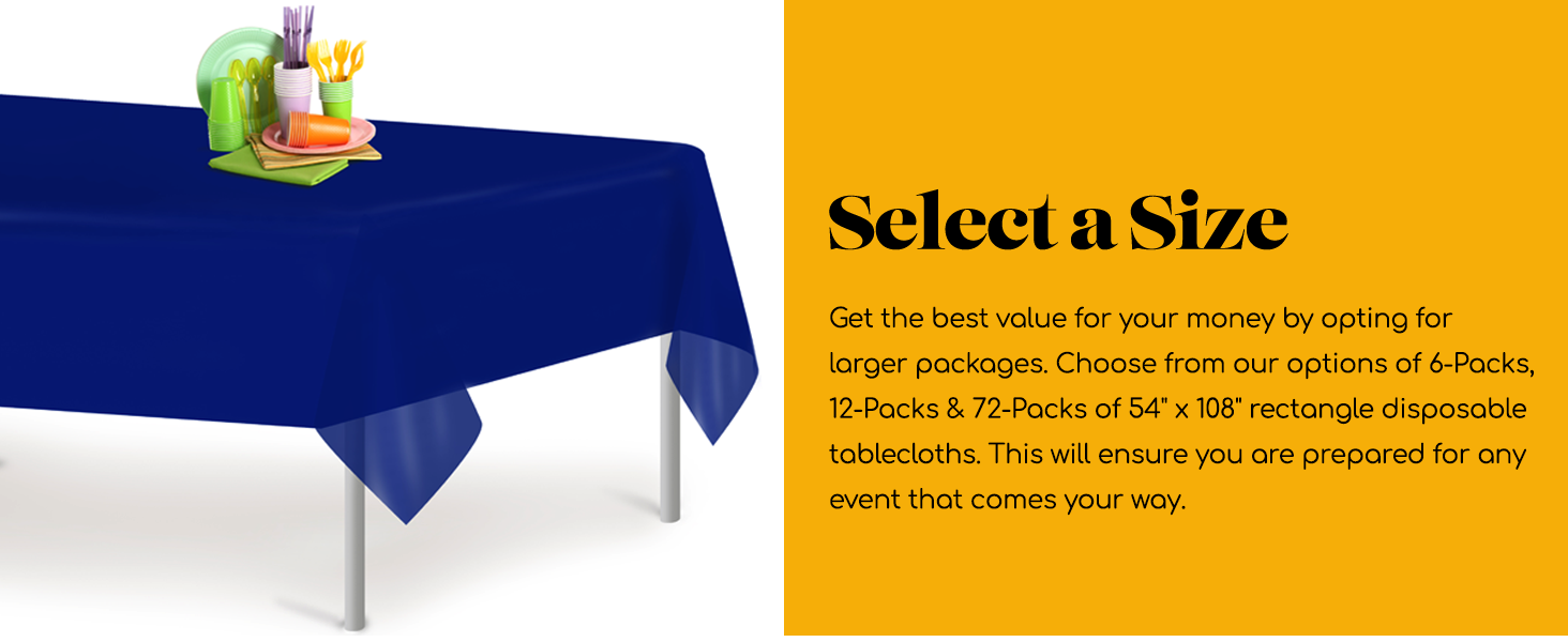 Grandipity Plastic Table Cloth NAVY