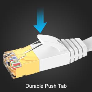 Durable push tab