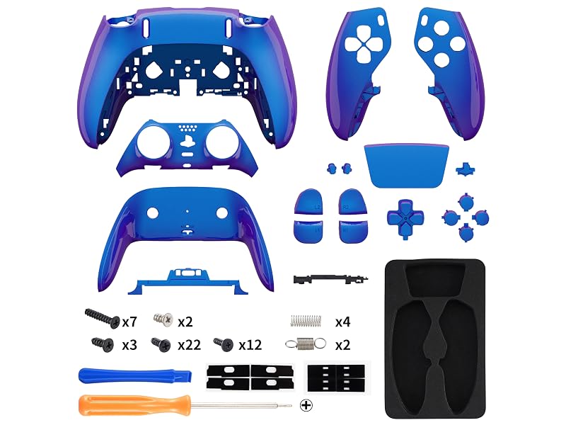 eXtremeRate Full Set Shell Buttons Touchpad Cover for PS5 Edge Controller Replacement Shell Plates
