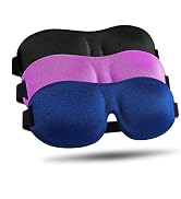 Sleep Mask for Side Sleeper, 100% Blackout 3D Eye Mask for Sleeping, Night Blindfold for Men Women