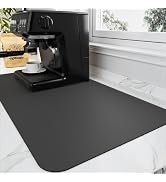 HotLive Coffee Mat - Absorbent Hide Stain Rubber Backed Dish Drying Mat for Kitchen Counter - Bar...