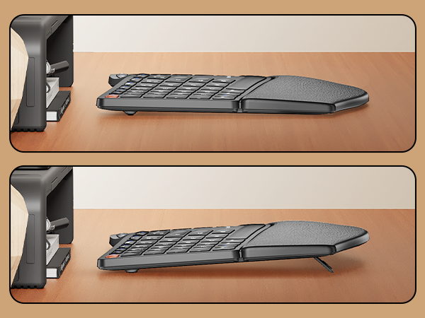2 in 1 wireless Ergonomic Keyboard black A+ content (6)