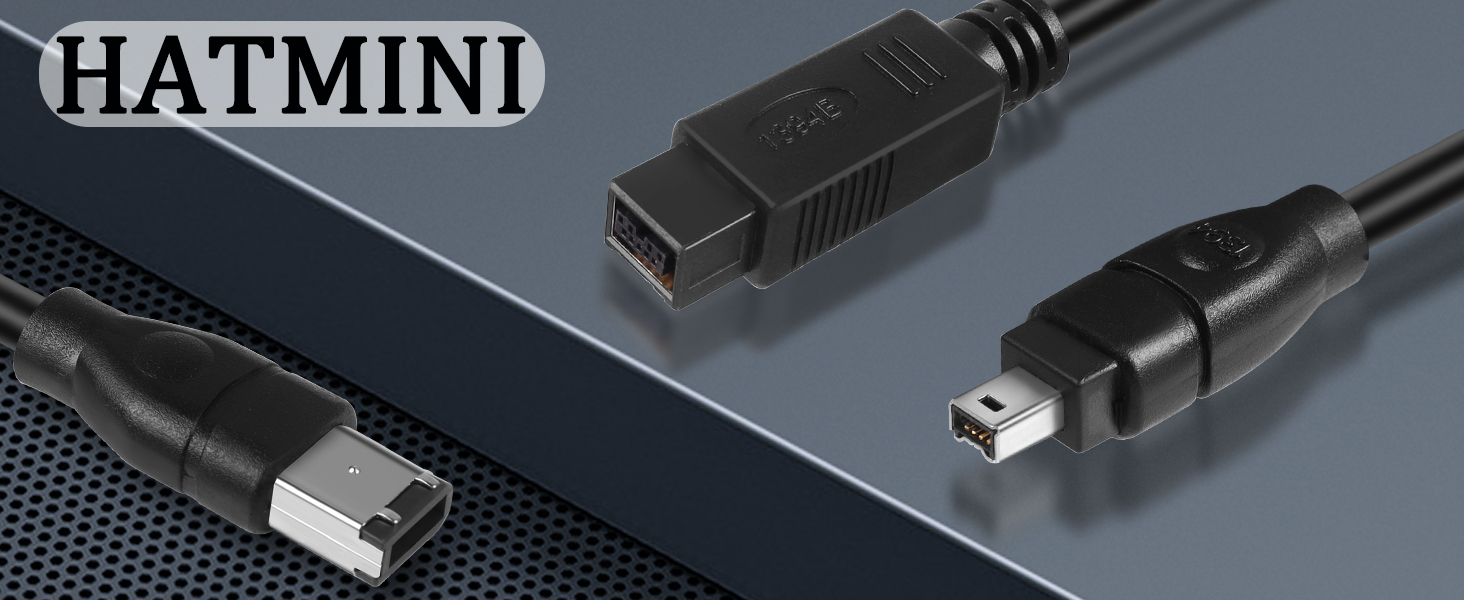 6FT Firewire High Speed IEEE 1394 Firewire 800 to Firewire 400 Cable