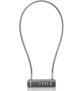 UP Security Combination Bike Lock Outdoor Use, 4-Digit Combo Cable Lock for Gate, Scooter, Travel...