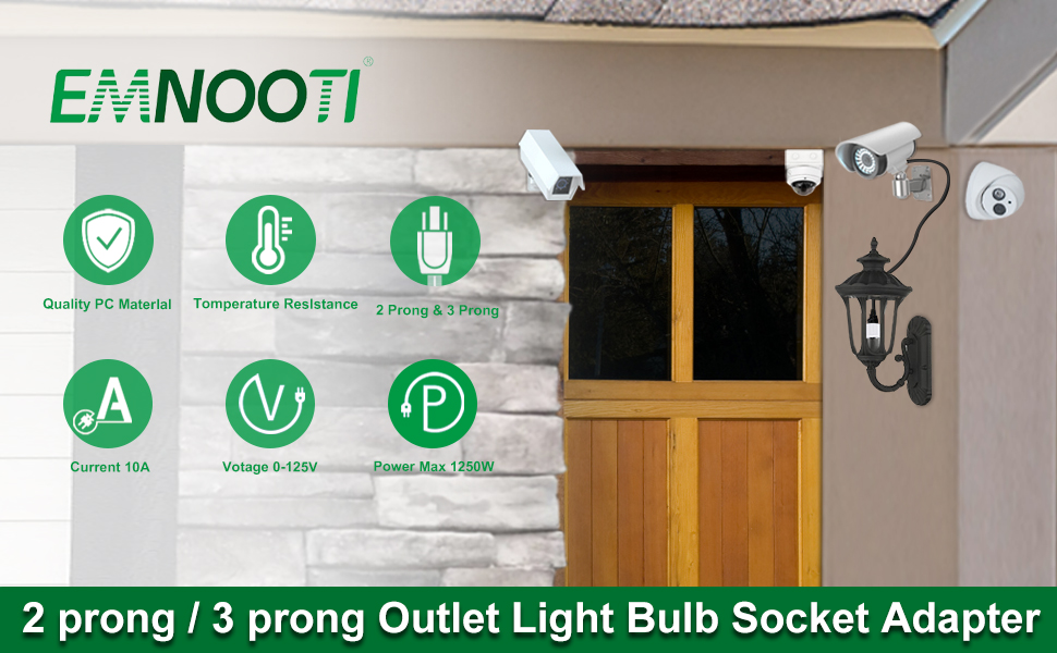 Outlet Light Socket Adapter