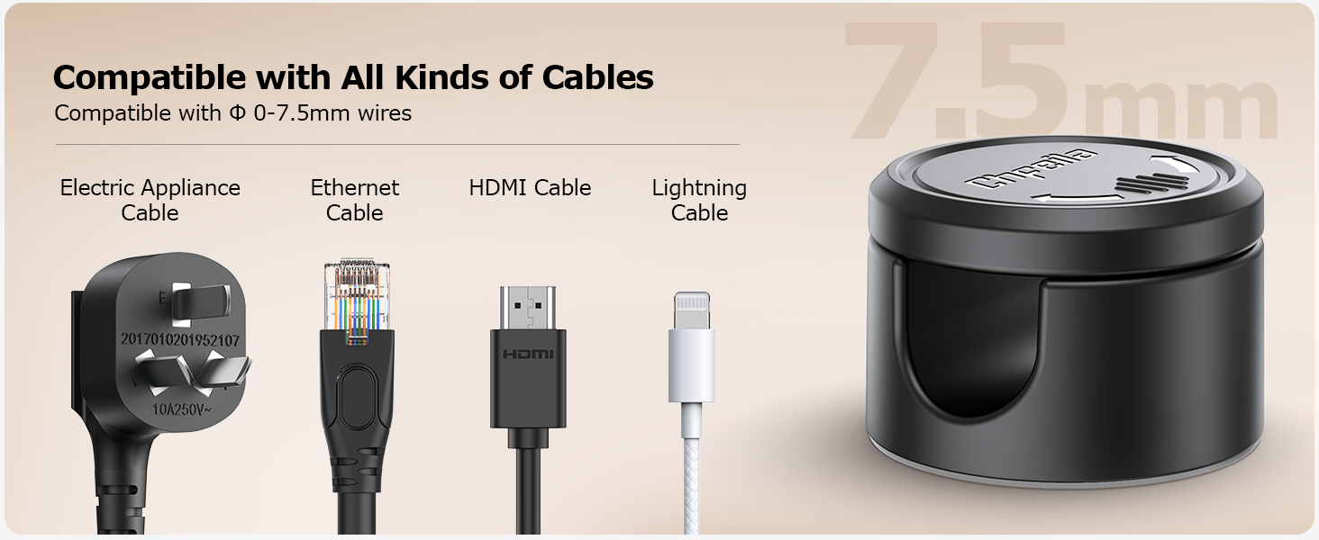 white black clear magnetic cord clips for charging cords for desk car adhesive white black clear