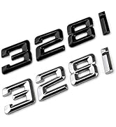 2Pcs 328i Emblem Genuine OEM Size Trunk Lid Rear Badge Nameplate Decal Auto Accessories Compatibl...