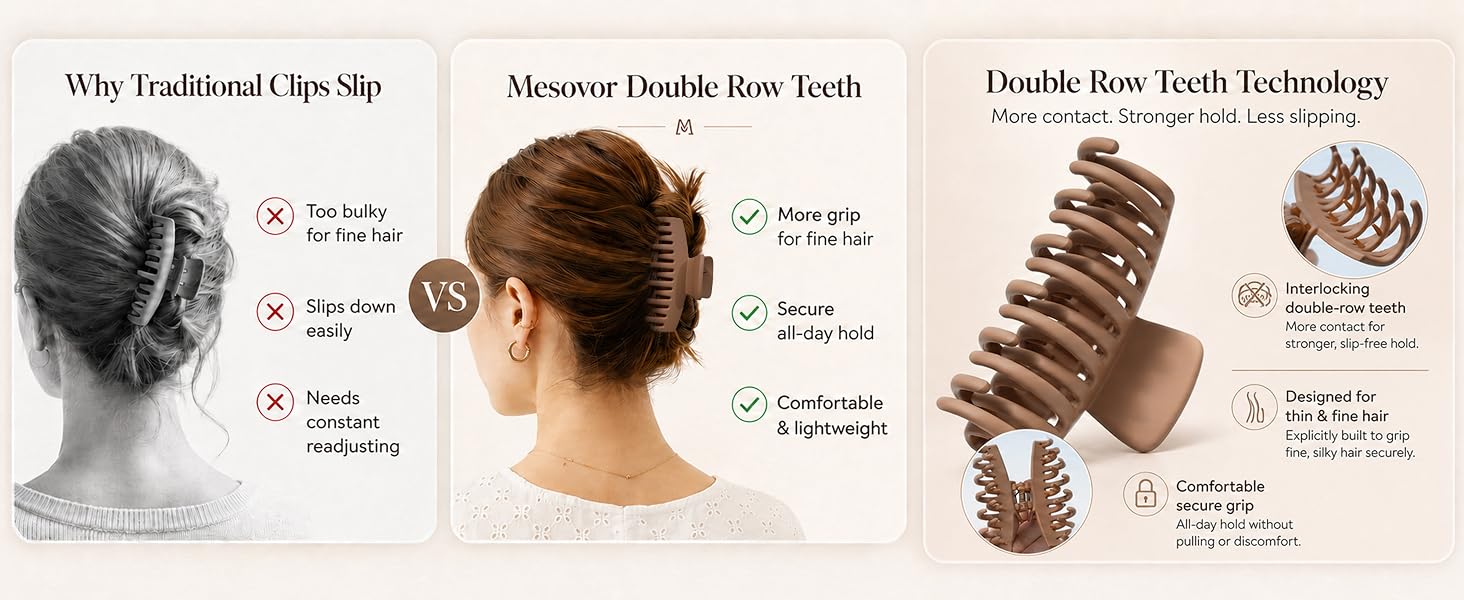 Claw Clips for Thin Fine Hair