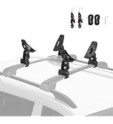 JOYTUTUS Kayak Roof Rack Saddles, Crab Roof Mounting Kit Fits Most Car SUV Truck Cross Bars, Carr...
