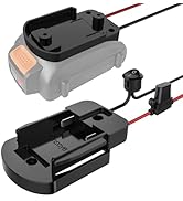Ensayeer Power Wheel Adapter with Fuse&Switch, Secure Power Adapter for WX 20V, with 12 Gauge Wir...