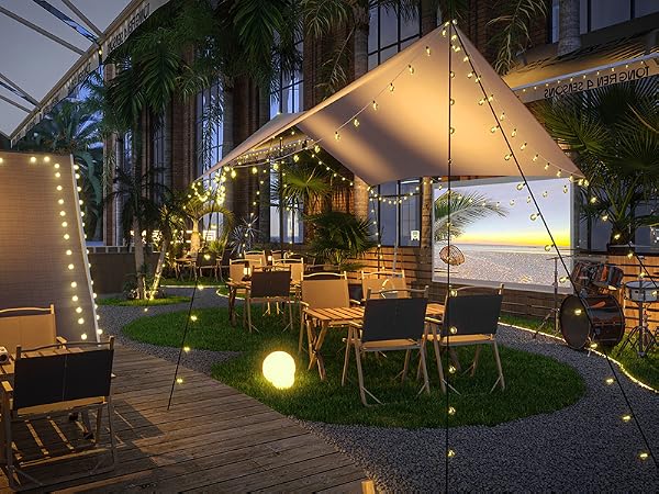 solar globe string lights