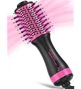 Mini Travel Hair Dryer Brush, 2Inch Oval Blow Dryer Brush for Short to Medium Hair, Dual Voltage ...