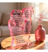 Mom Gift from Daughter Acrylic Plaque – Mother Daughter Gift, Mothers Day Gifts for Mom, Best Pre...
