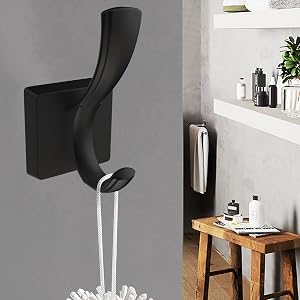 towel hooks black