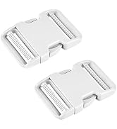 2" Buckle Quick Side Release Buckles Dual Adjustable No Sewing Clips Snaps Heavy Duty Plastic Rep...