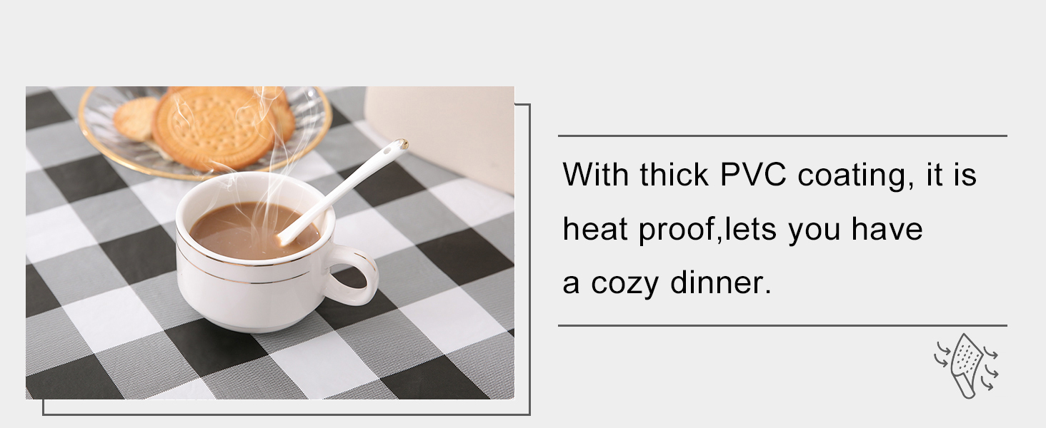 anti-heat rectangle tablecloth-pc