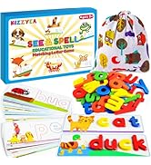 Learning Educational Toys for 2 3 4 5 6 Years Old Boys Girls, See & Spell Matching Letter Game wi...