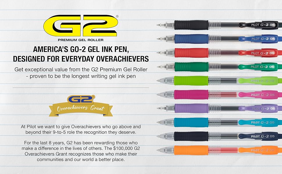 America's Go-2 Gel Ink Pen, Designed for Everyday Overachievers