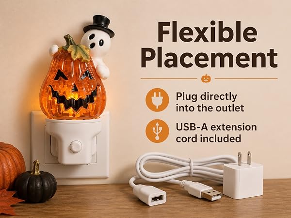 jack o lantern night light
