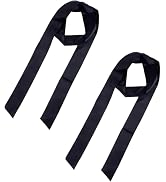Senyango 2Pcs Black Satin Ribbon Belt Long Sash Belt Wedding Dress Bridal Waist Robe Replacement ...